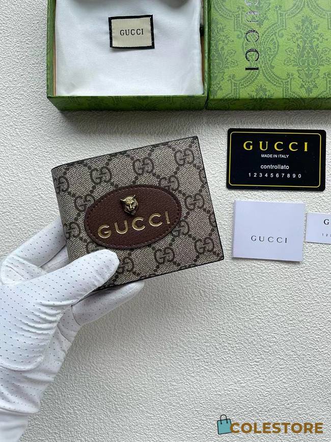 Gucci Tiger Head Wallet 12x10cm - 1