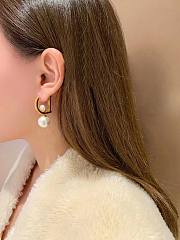 Dior Letter Size Bead Earrings - 4