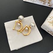 Dior Letter Size Bead Earrings - 3