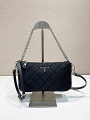 Prada Underarm Bag Black 25x14x6.5cm - 1