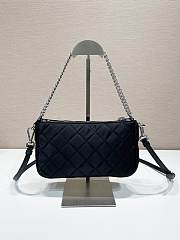 Prada Underarm Bag Black 25x14x6.5cm - 4