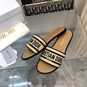 Dior Dway Natural Raffia And Black Embroidered Cotton - 5