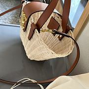 Celine Teen Couffin In Wicker And Natural Calfskin Natural & Tan 20cm - 4