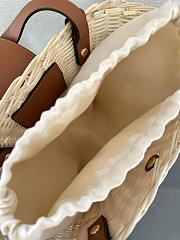 Celine Teen Couffin In Wicker And Natural Calfskin Natural & Tan 20cm - 3