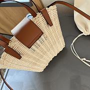Celine Teen Couffin In Wicker And Natural Calfskin Natural & Tan 20cm - 2