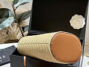Celine Straw Basket Bag Brown 19x16cm - 4