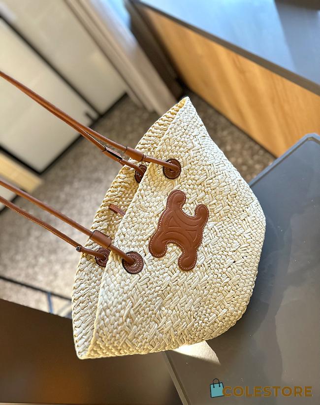 Celine Straw Summer Basket Bag 25x30cm - 1