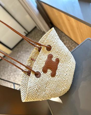 Celine Straw Summer Basket Bag 25x30cm