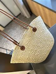 Celine Straw Summer Basket Bag 25x30cm - 3