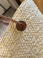 Celine Straw Summer Basket Bag 25x30cm - 6