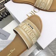 Dior Dway Natural Raffia And Beige Embroidered Cotton - 2