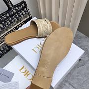 Dior Dway Natural Raffia And Beige Embroidered Cotton - 3