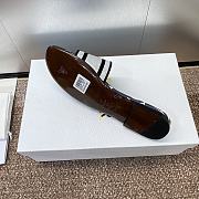 Dior Dway Heeled Slide Embroidered Cotton and Purple Miss Dior Allover Motif - 5