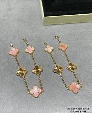 Van Cleef & Arpels Five Five-flower Four-leaf Clover Natural Pink Bracelet - 5