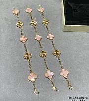 Van Cleef & Arpels Five Five-flower Four-leaf Clover Natural Pink Bracelet - 3