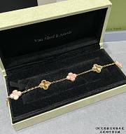Van Cleef & Arpels Five Five-flower Four-leaf Clover Natural Pink Bracelet - 2
