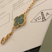 Van Cleef & Arpels Green Four-leaf Clover Bracelet - 4