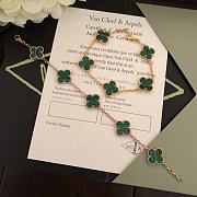 Van Cleef & Arpels Green Four-leaf Clover Bracelet - 5