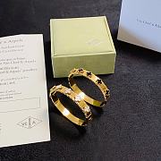 Van Cleef & Arpels Black/ White Four-leaf Clover Bracelet - 6