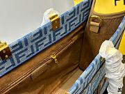 Fendi Embroidered Denim Sunshine Shopping Bag 36cm - 4