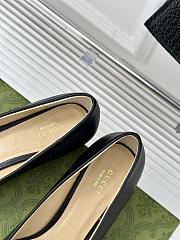 Gucci Horsebit GG Slip-On Ballerina Shoes Black - 6