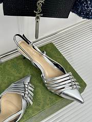Gucci Women’s Slingback Pump in Silver - 3