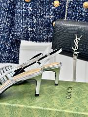 Gucci Women’s Slingback Pump in Silver - 5