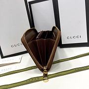 Gucci 1955 Horsebit Zipper Wallet Brown 19x10x3cm - 6