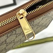 Gucci 1955 Horsebit Zipper Wallet Brown 19x10x3cm - 3