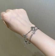 Van Cleef & Arpels Laser Four-leaf Clover in Gold/Silver - 5