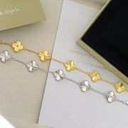 Van Cleef & Arpels Laser Four-leaf Clover in Gold/Silver - 3