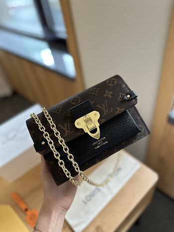 Louis Vuitton SaintPlacide Classic Monogram Chain Bag Brown 20cm