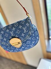 Colestore Louis Vuitton Sunset Handbag Blue Denim M46829 27x18x3cm - 6