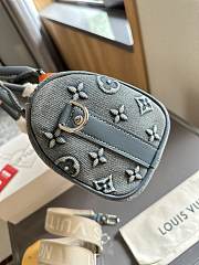 Louis Vuitton Denim Keepall Bag 24x15cm - 6