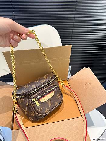 Louis Vuitton Mini Bumbag Monogram Macassar Canvas 17x15cm 