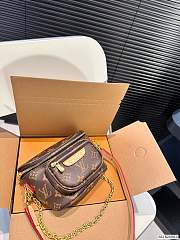 Louis Vuitton Mini Bumbag Monogram Macassar Canvas 17x15cm  - 3