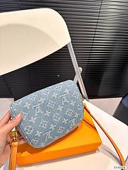 Louis Vuitton Mini Bumbag Monogram Macassar Canvas Denim 17x15cm  - 3