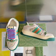 Gucci Screener Sneaker Beige Green - 6