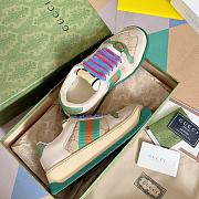 Gucci Screener Sneaker Beige Green - 2
