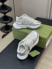 Gucci Ripple Trainer in Silver  - 4