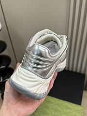 Gucci Ripple Trainer in Silver  - 3