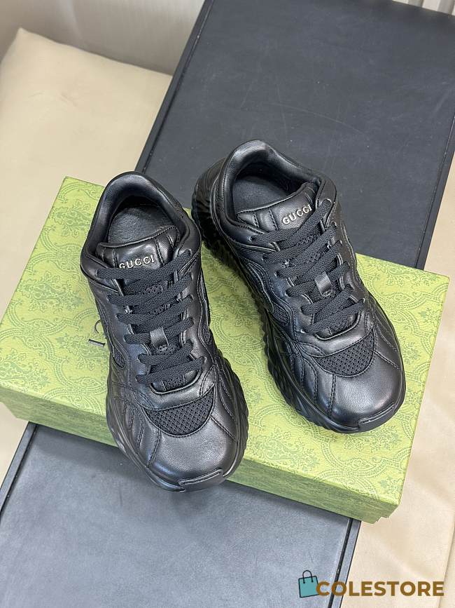 Gucci Ripple Trainer in Black - 1
