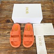 Dior 24SS Summer Beach Slippers Orange - 1