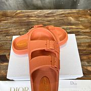 Dior 24SS Summer Beach Slippers Orange - 5