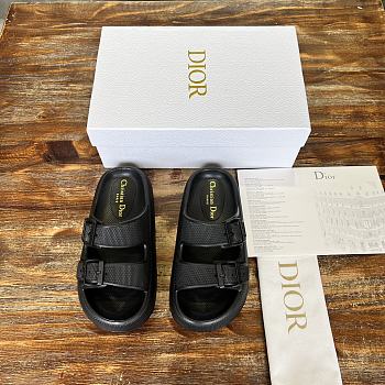 Dior 24SS Summer Beach Slippers Black