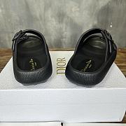 Dior 24SS Summer Beach Slippers Black - 6