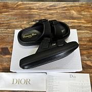 Dior 24SS Summer Beach Slippers Black - 5