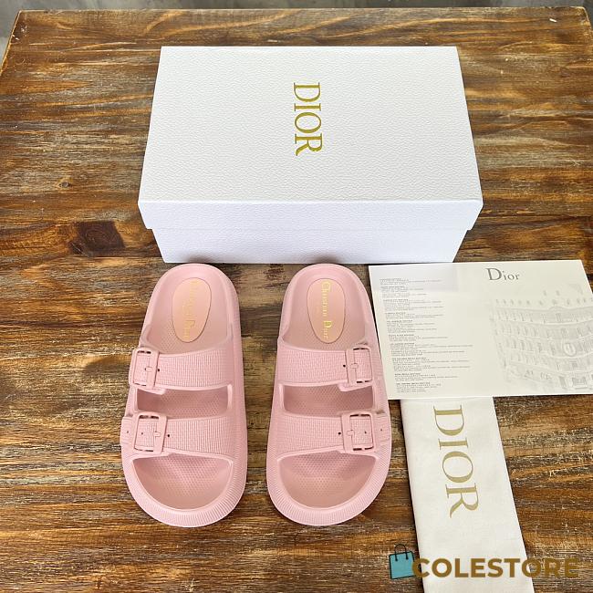 Dior 24SS Summer Beach Slippers Pink - 1