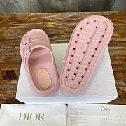 Dior 24SS Summer Beach Slippers Pink - 4