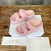 Dior 24SS Summer Beach Slippers Pink - 2